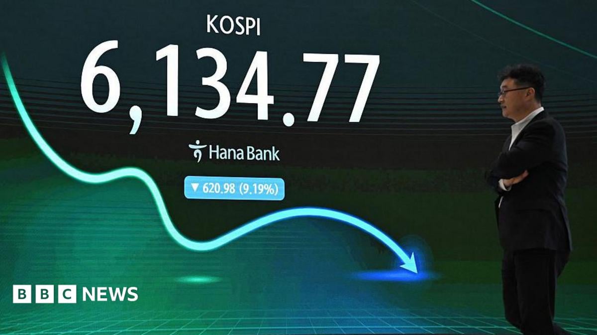 South Korea's Kospi closes 10.8% lower as AI chip sell-off sweeps Asia